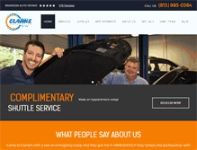 Tablet Screenshot of clarkeauto.net